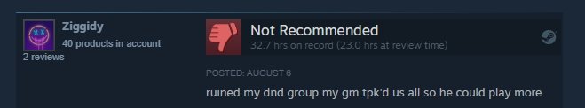 Отрицательный обзор Baldur's Gate 3 в Steam: "испортил мою dnd группу мой gm tpk'd нас всех, чтобы он мог играть больше"