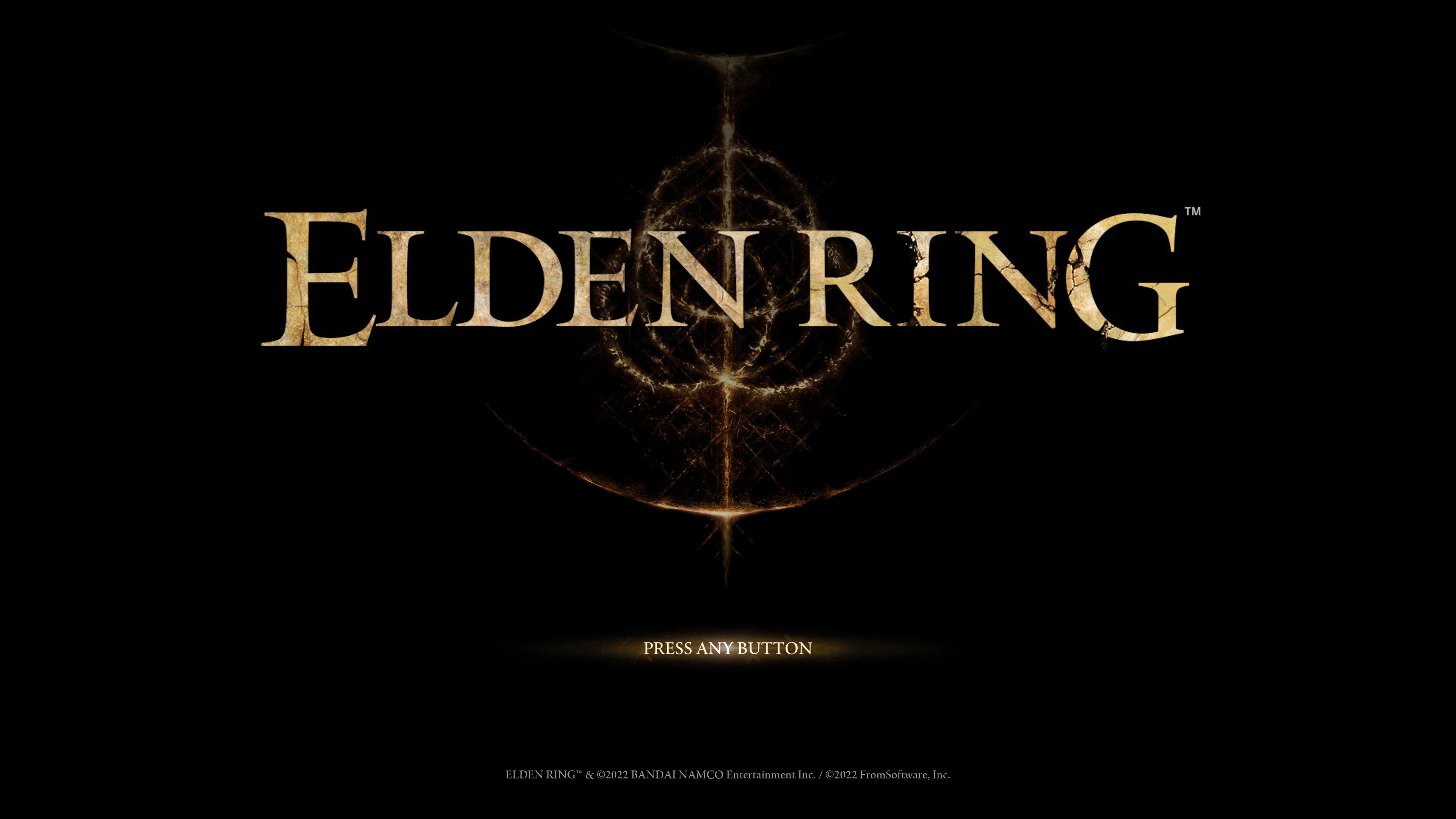 Стартовый экран Elden Ring