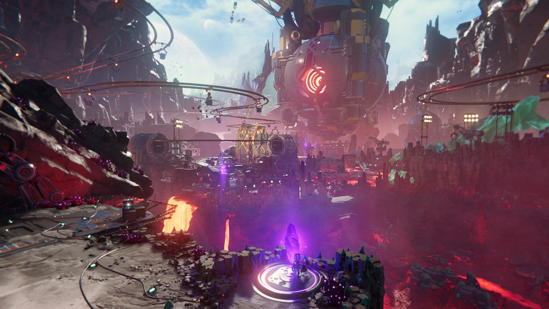Инопланетная горнодобывающая станция в Ratchet & Clank: Rift Apart.