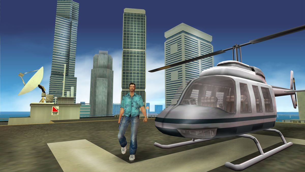 Рекламный скриншот 2003 года для Vice City