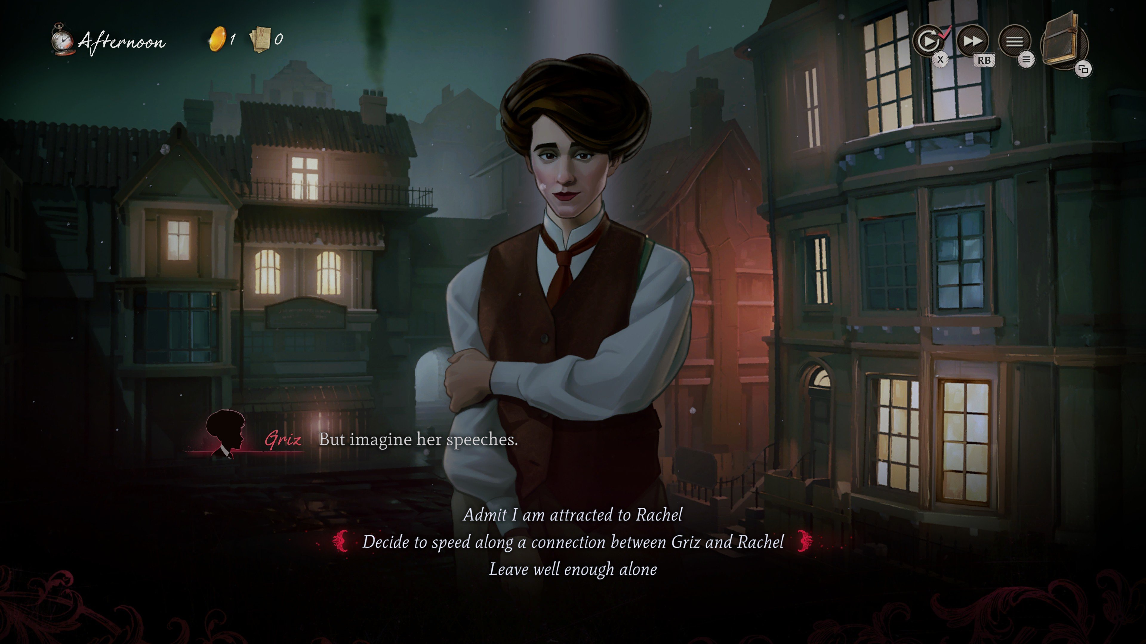 Игра в сватовство в игре Mask of the Rose.