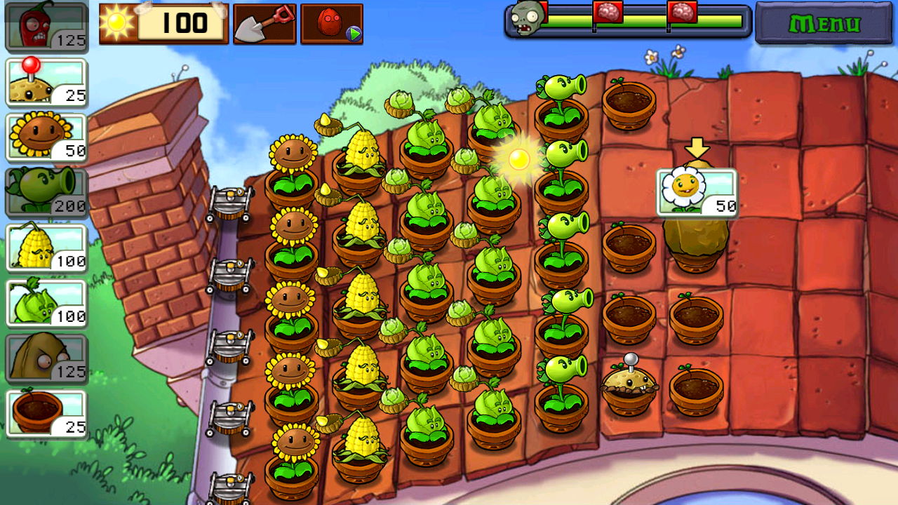 Plants vs. Zombies - захватывающая и увлекательная игра в стиле "защита сада" r
