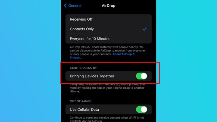 Отключить NameDrop на iPhone: безопасно ли NameDrop или мне следует отключить его в iOS 17? 1701225015 how to turn off namedrop iphone