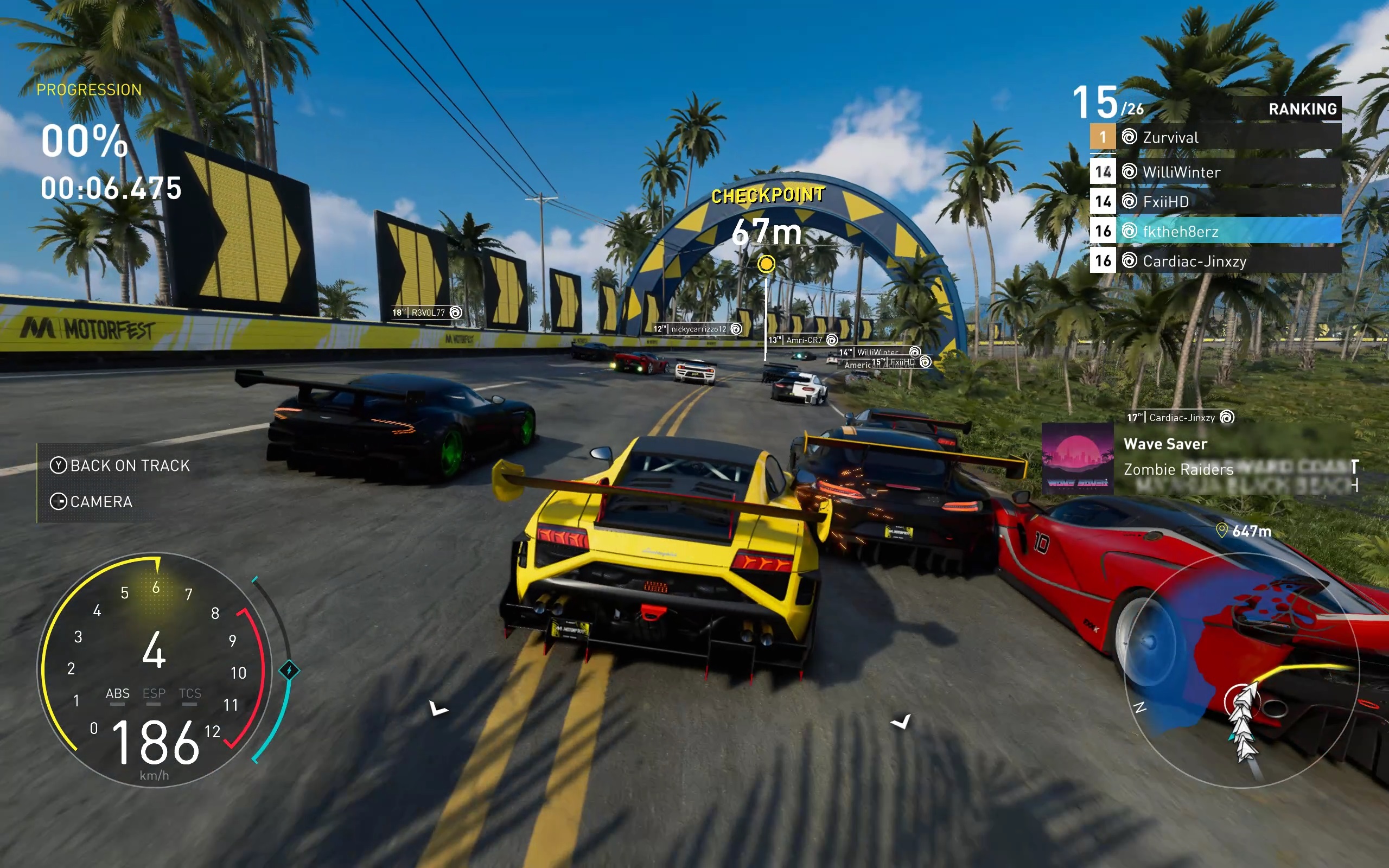 Автогонка в игре The Crew Motorfest.