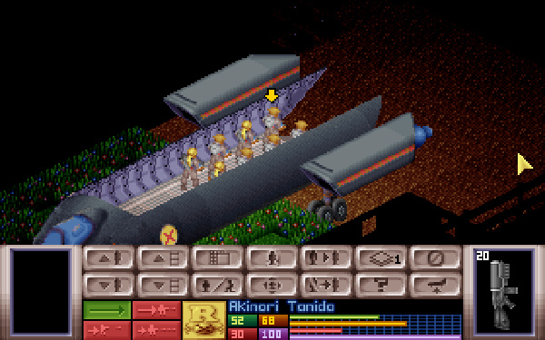 Корабль, полный агентов XCOM, готовится к высадке.