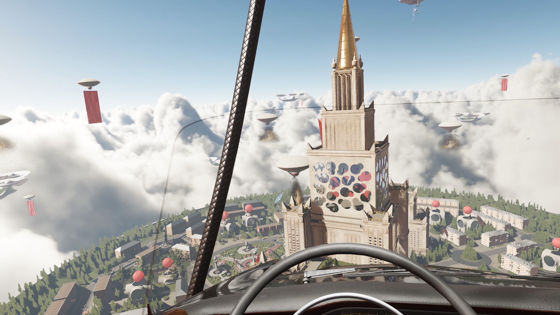 Один из исследовательских центров в Atomic Heart, вид сверху.