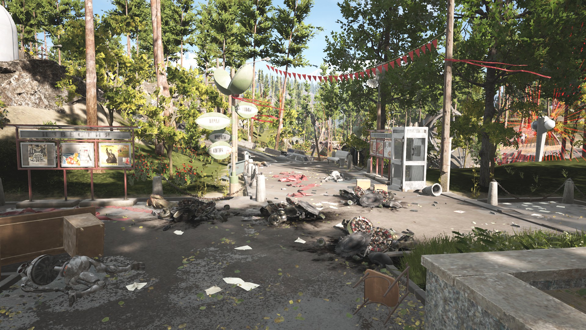 Окрестности исследовательского центра в Atomic Heart.
