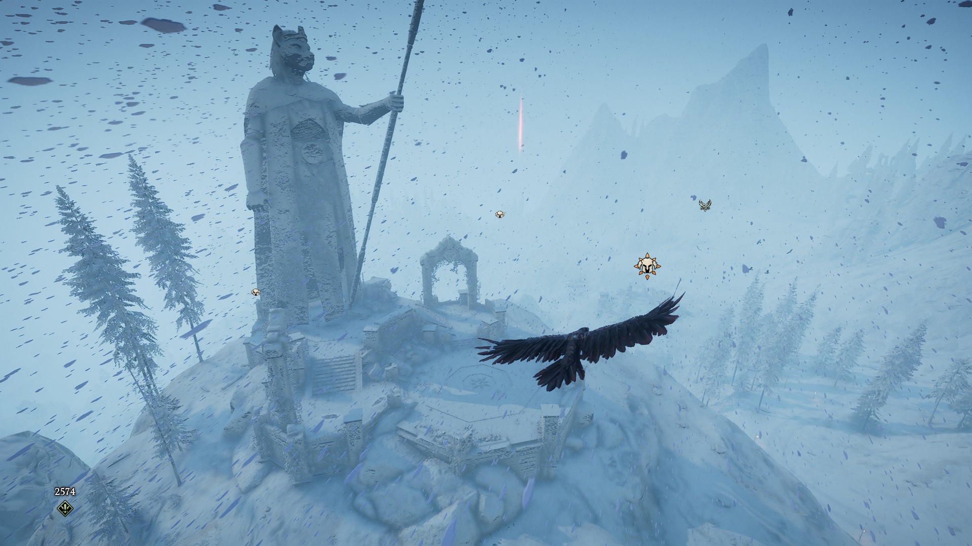 Полет в виде ворона в игре Ravenbound