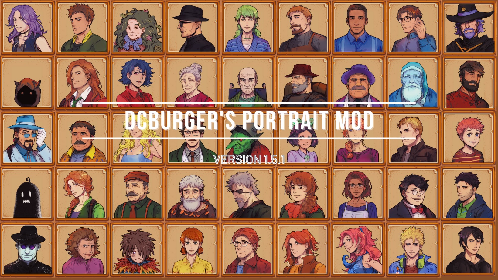 Моды для Stardew Valley - DCBurger's Portrait Mod