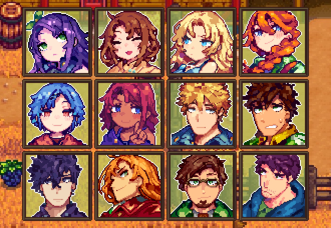 Stardew Valley mods - Fisharia Anime Portraits